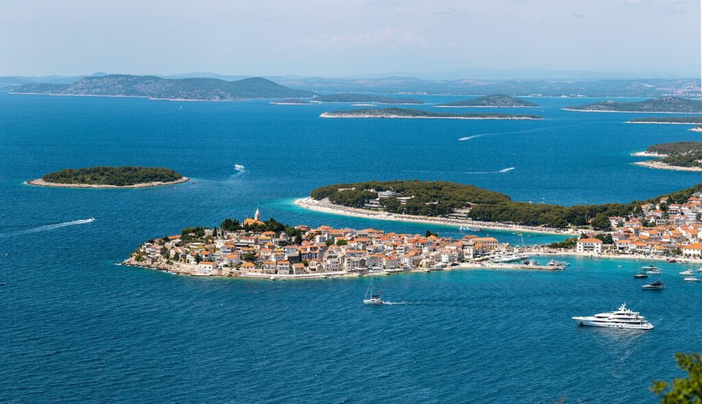 croatia, city, sea, nature, port city, port, island, ocean